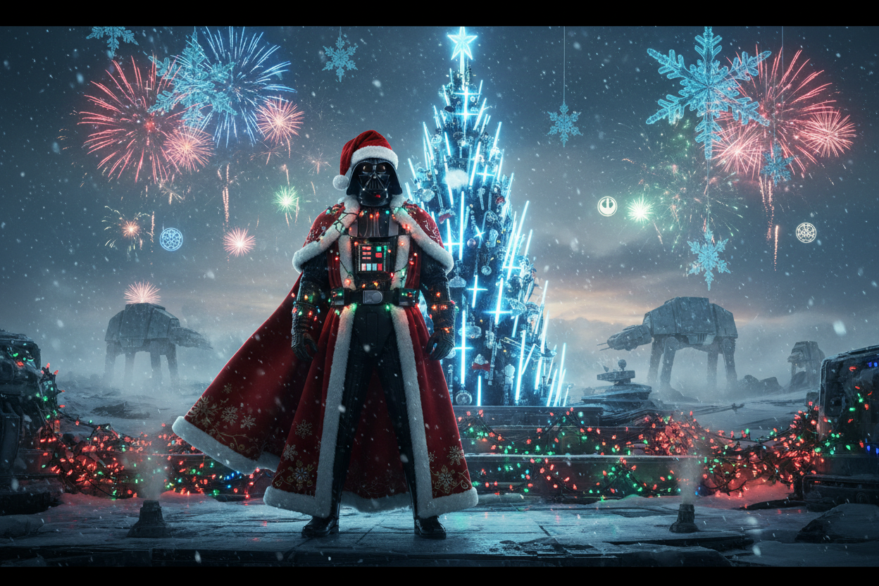 holiday festive darth vader star wars